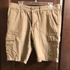 Comfy Khaki Cargo Shorts